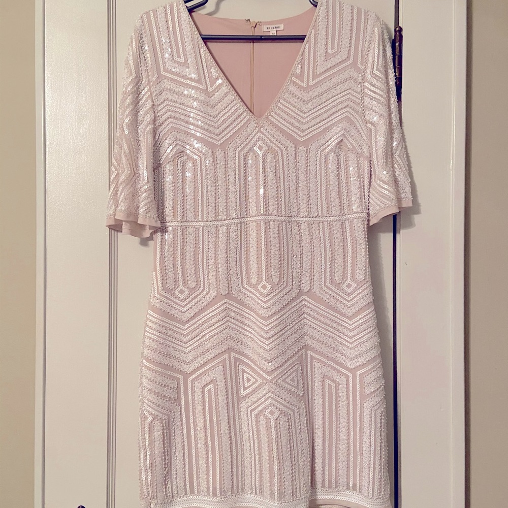White sequence Vici dress